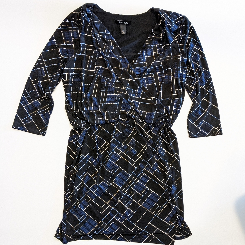 Faux Wrap Dress - L - White House Black Market